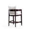 Manhattan Comfort Ritz Counter Stool in Ivory and Dark Walnut CS006-IV - alternate 2